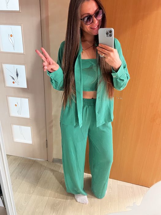 Костюм 4 в 1: сорочка, топ, шорти, штани