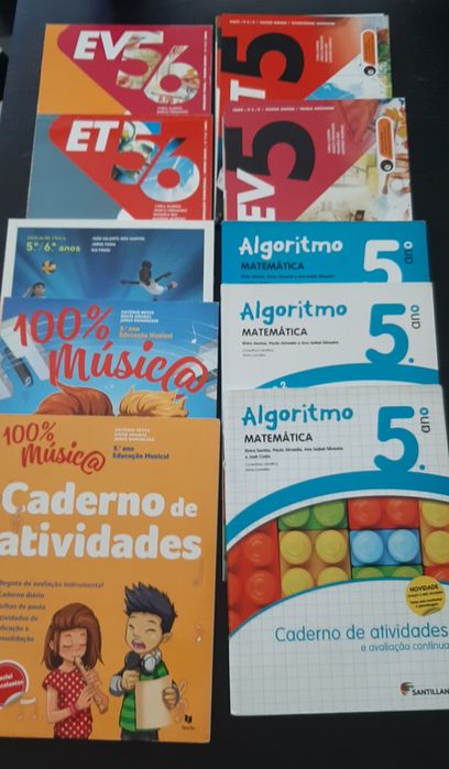 Manual e caderno de atividades vários anos