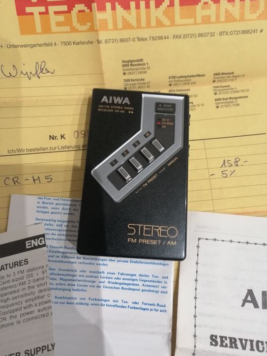 Radio Aiwa CRM5 1986r