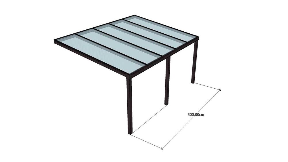 Zadaszenie tarasowe z aluminium / szkło przesuwne / darmowy projekt