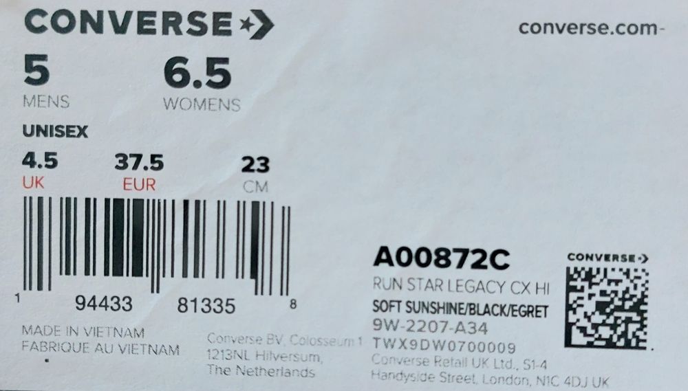 Converse Trampki Buty Converse Run Star Legacy Hi A00872c r. 38 24cm