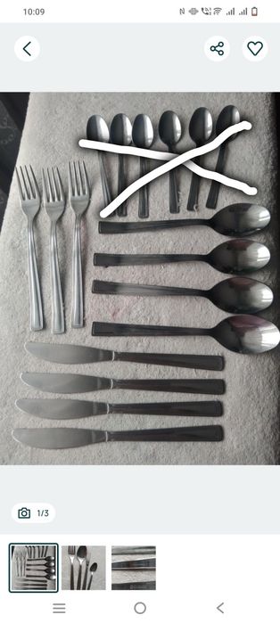 Zestaw sztućców 11 szt. , Italian