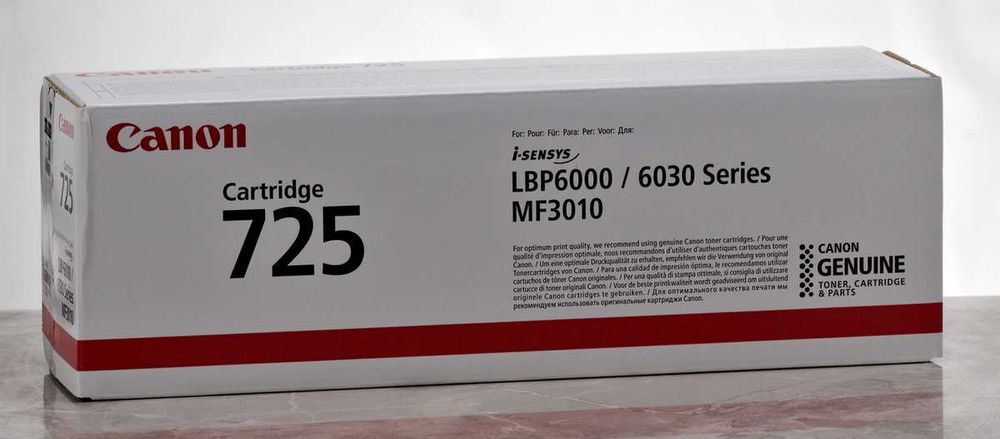 Картридж CANON 725 LBP-6000/MF3010, Bk, 1.6 т.к. Cartridge 725