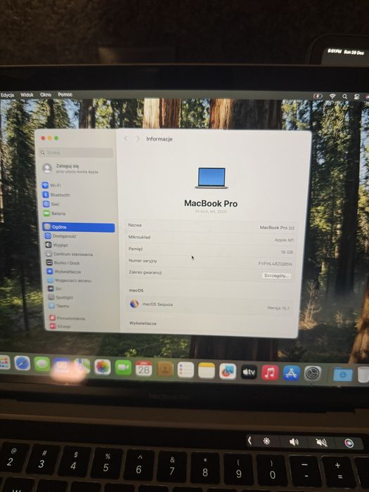 MacBook Pro 13” M1 16GB RAM 512GB SSD | Stan bardzo dobry