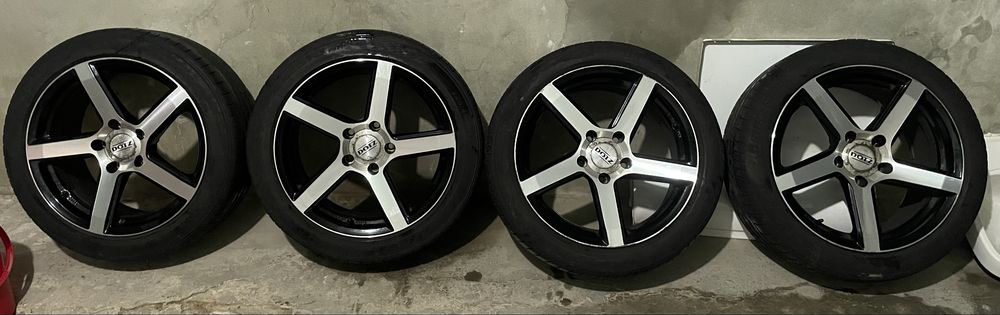 4x jantes 17 5x120mm com pneus