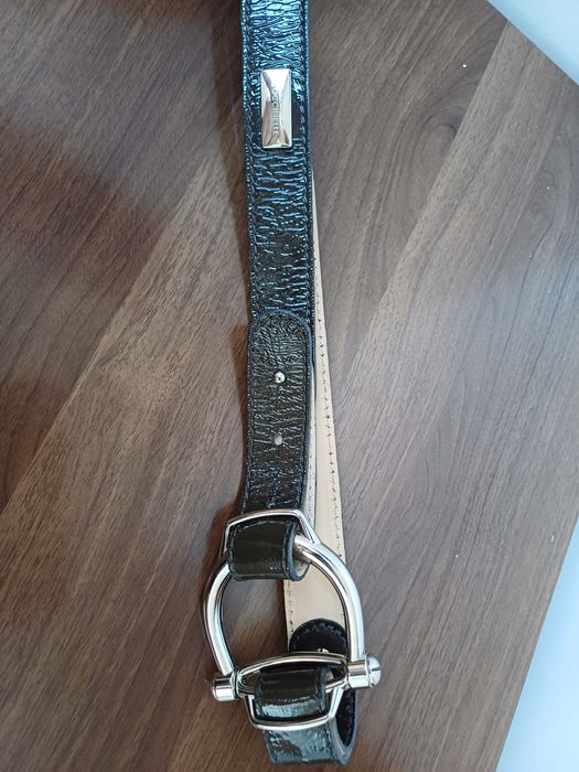 Шикарный женский ремень COCCINELLE оригинал Италия кожа лак М