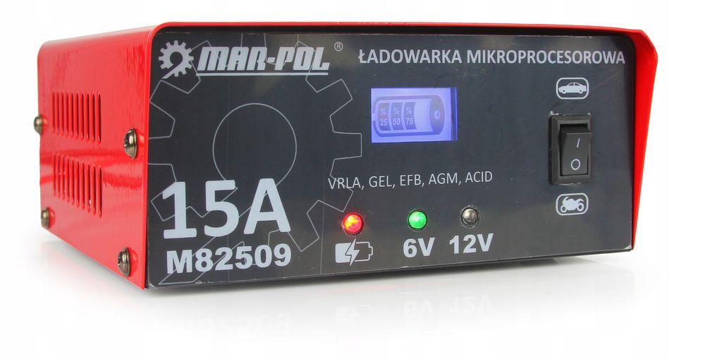 Prostownik Mikroprocesorowy Akumulatorowy 6V / 12V