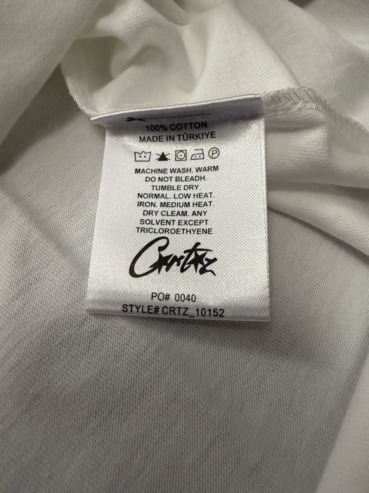 T-shirt Corteiz “Blue Logo” White