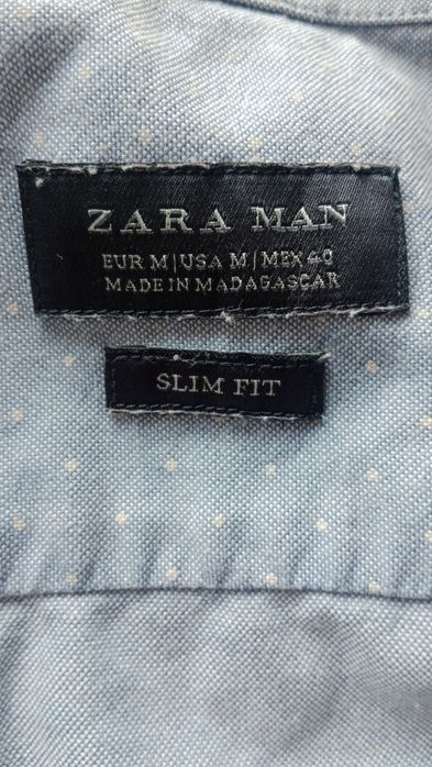 Koszula Zara sportowo-wizytowa M slim, fit