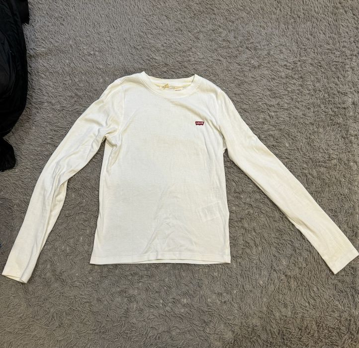 Лонгслів Levis Білий та Чорний XS