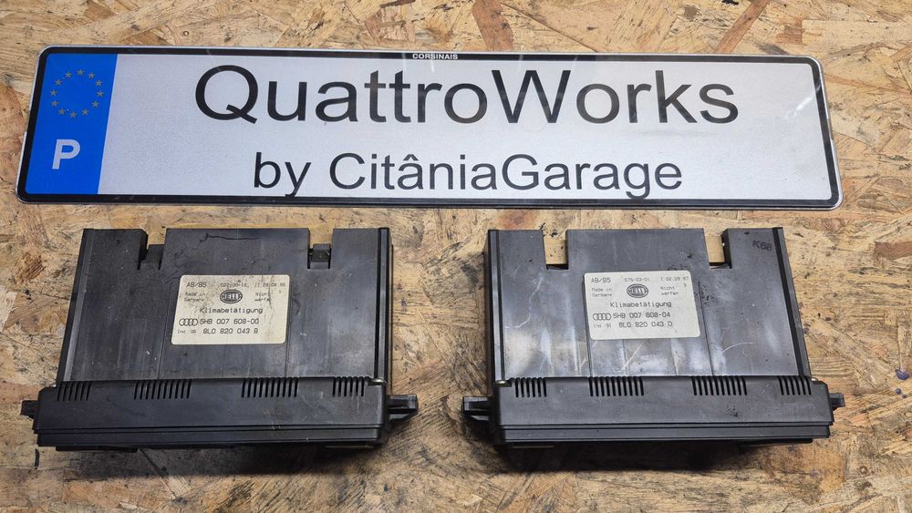 Climatronic módulo sofagem 1DIN Audi A4 B5 A3 8L 8L0820043 B D original