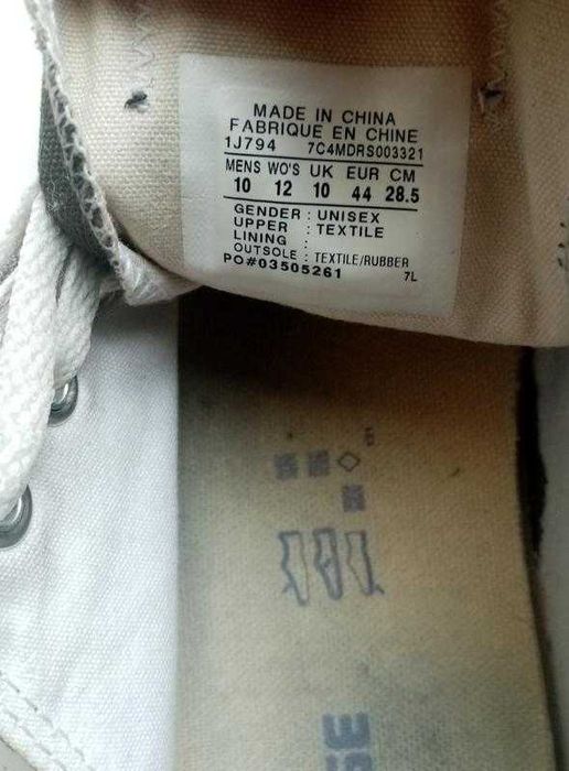Чоловічі низькі кеди converse (оригінал)