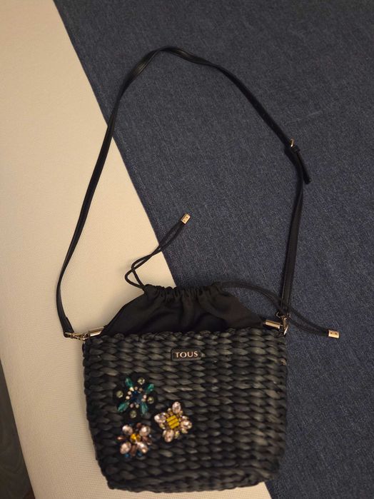 Mala tiracolo ráfia Tous