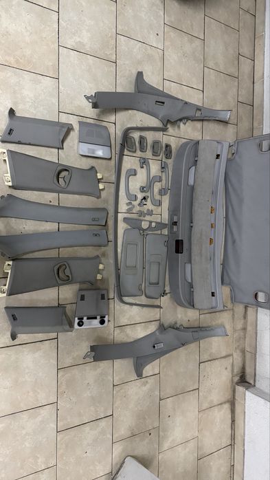 Forra de teto completo + acessorios E91 em cinza