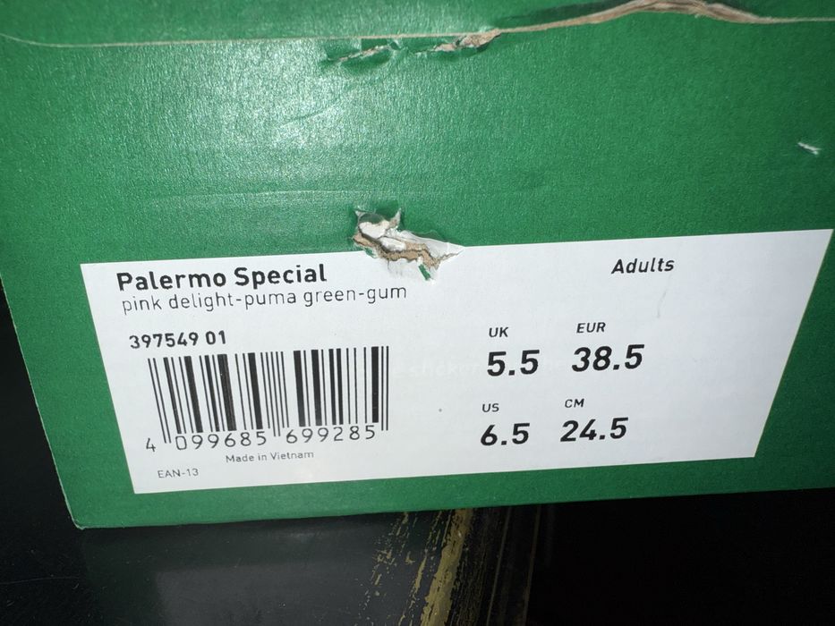 Кроссовки кеды Puma Palermo «Pink delight"