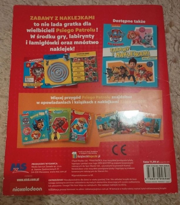 Nowa książka zadaniowa psi patrol