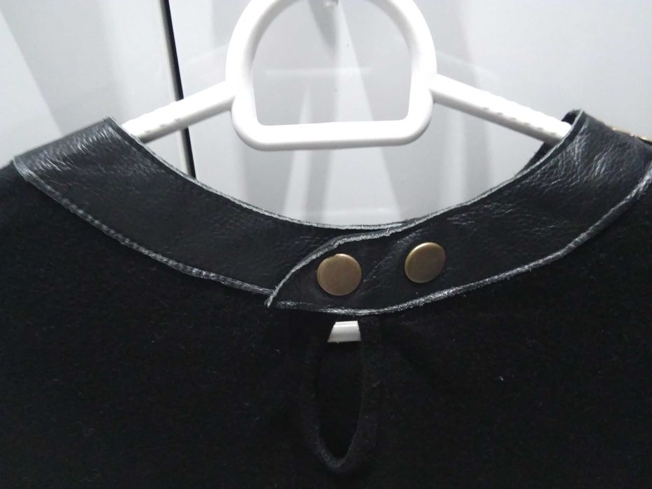 czarna ciekawa bluzka r.40