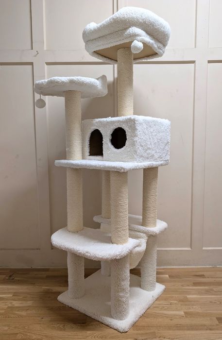 La Digue III Drapak Dla Kota Biały 69x69x163cm Uszkodzony DUŻY