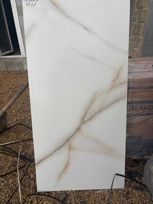 Płytki CALACATTA GOLD Ceramiczne Gres 60x120 Podłoga Ściana