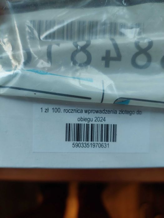 1 zł 100. Rocznica Wprowadzenia Złotego Do Obiegu Securebag Mennicza