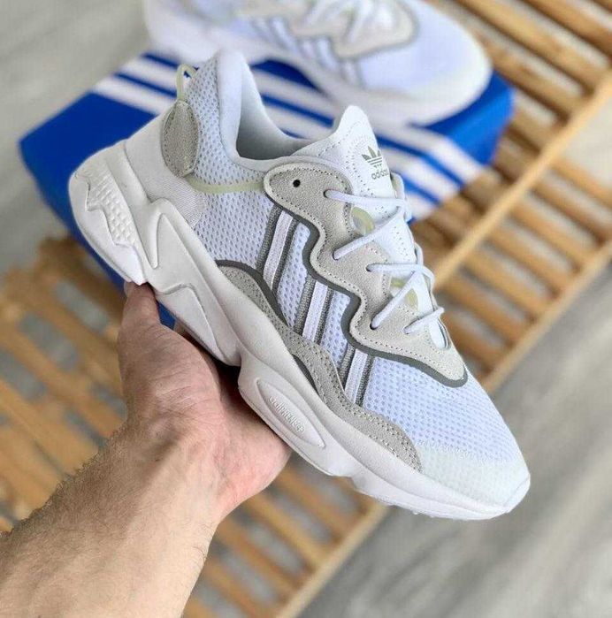Кроссовки Мужские Adidas Ozweego White / Чоловічі Кросівки Адідас Озвіго/Кроссовки адидас Озвиго