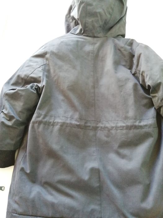 Casaco Parka Zara cinza escuro 9 Anos reversível