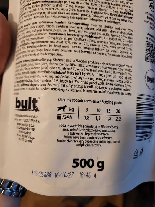 Mokra karma dla psa Bult zestaw 3 smaki