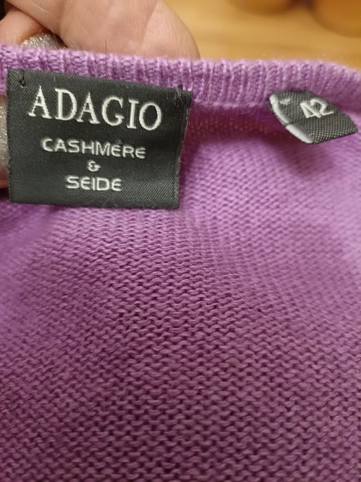 Sweterek z kaszmirem i jedwabiem