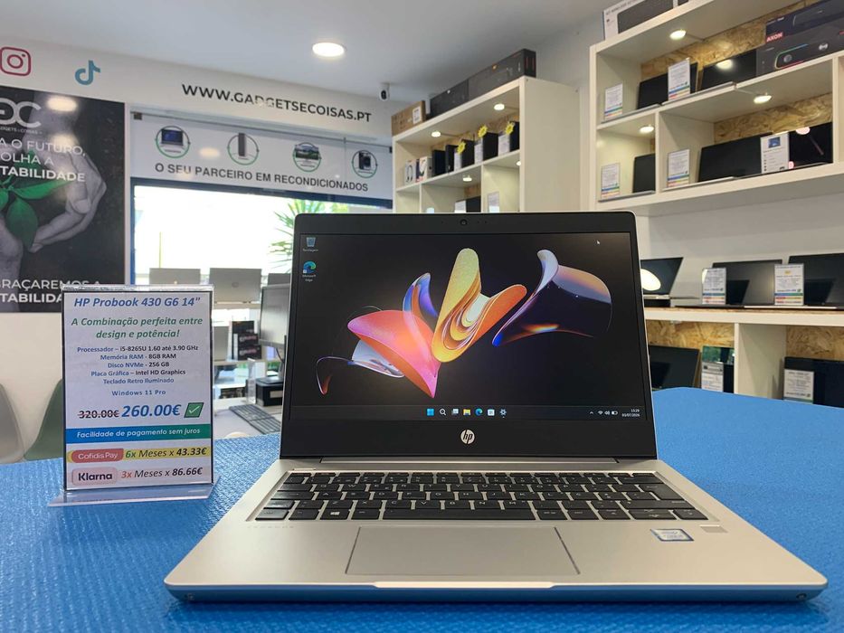 HP ProBook 430 G6 I5-8GEN | Potência Profissional, Elegância e Fiabilidade | Loja Física e Web Site