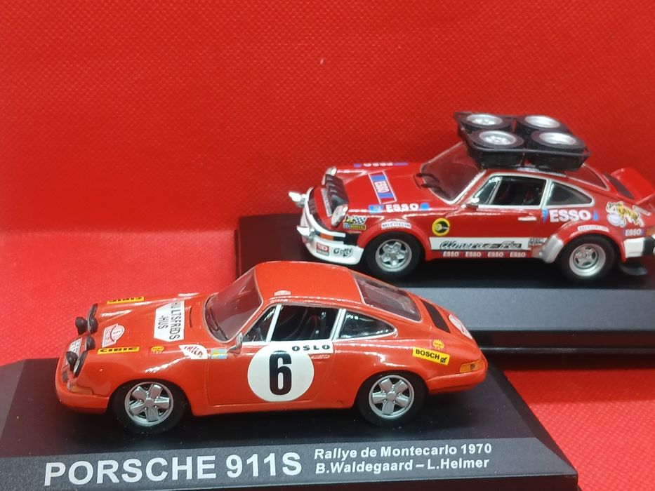 Miniaturas 1:43 Porsche de Ralies  novos, 9 diferentes