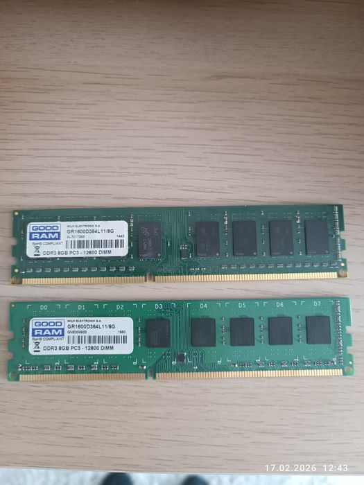Pamięć RAM 16 GB DDR3 (2x8)