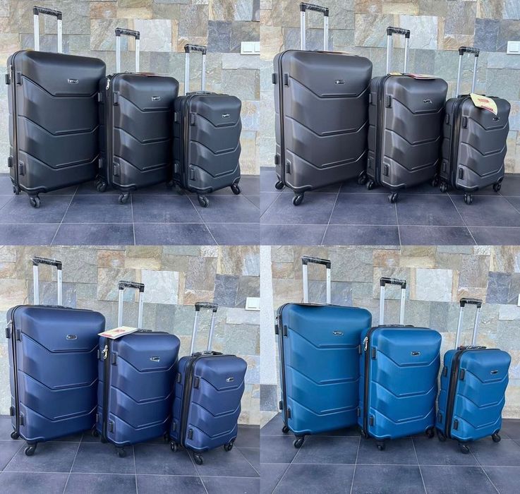 Чемодан Пластиковый удобный дорожный чемодан 147