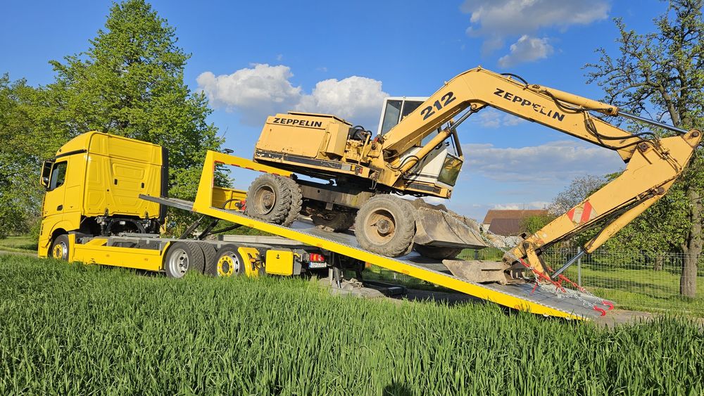 TRANSPORT LAWETA Koparki Ładowarki Wózki Widłowe Maszyny  Sam. Ciężarowe JCB
