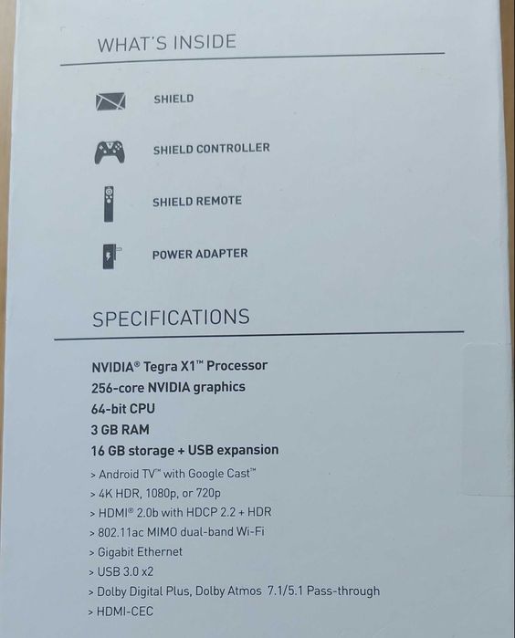 Nvidia Shield TV 2017 - 4K Android TV