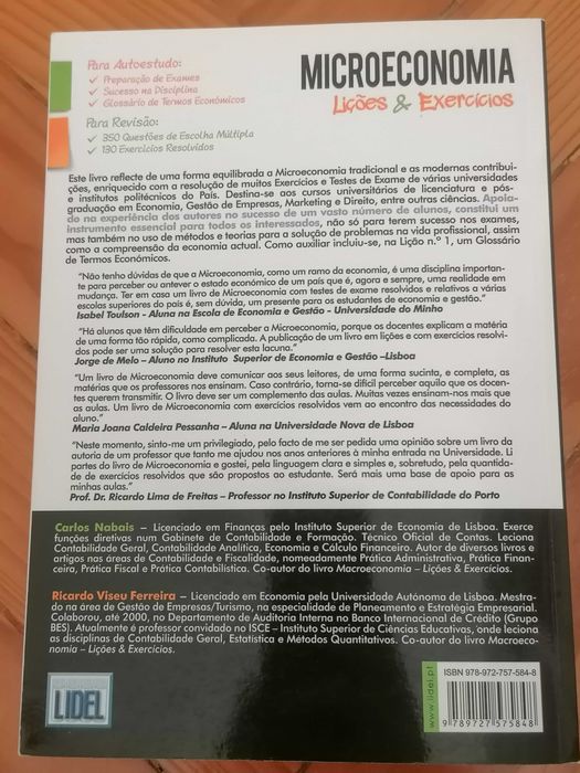 Microeconomics – Lessons and Exercises, 3rd Edition64741304660097121