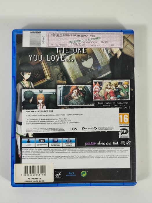 Steins Gate Zero Playstation 4 PS4