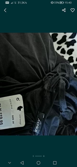 ORSAY mała czarna prosta klasyczna elegancka sukienka NOWA z metką! xs