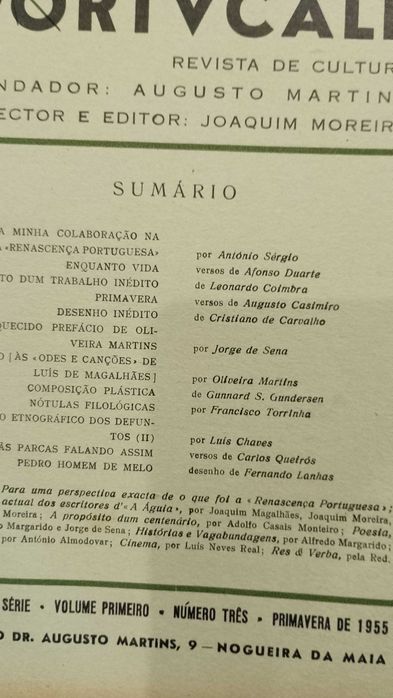 Revista de Cultura Portvcale 1955