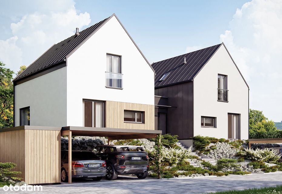 NOWE DOMY W ZABUDOWIE BLIŹNIACZEJ na kameralnym, zamkniętym osiedlu