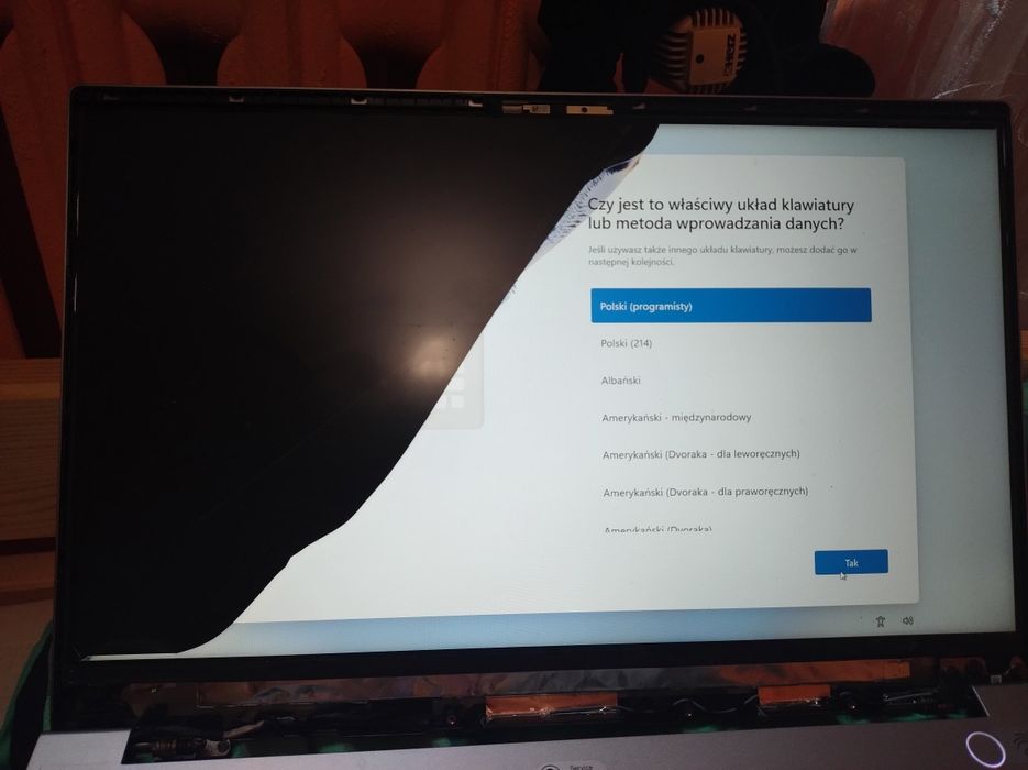 Matryca innolux N156HCA-EAC uszkodzona