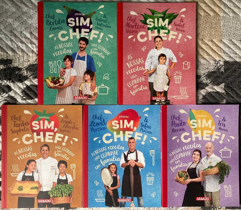 5 Livros de Receitas 'Sim, Chef!'