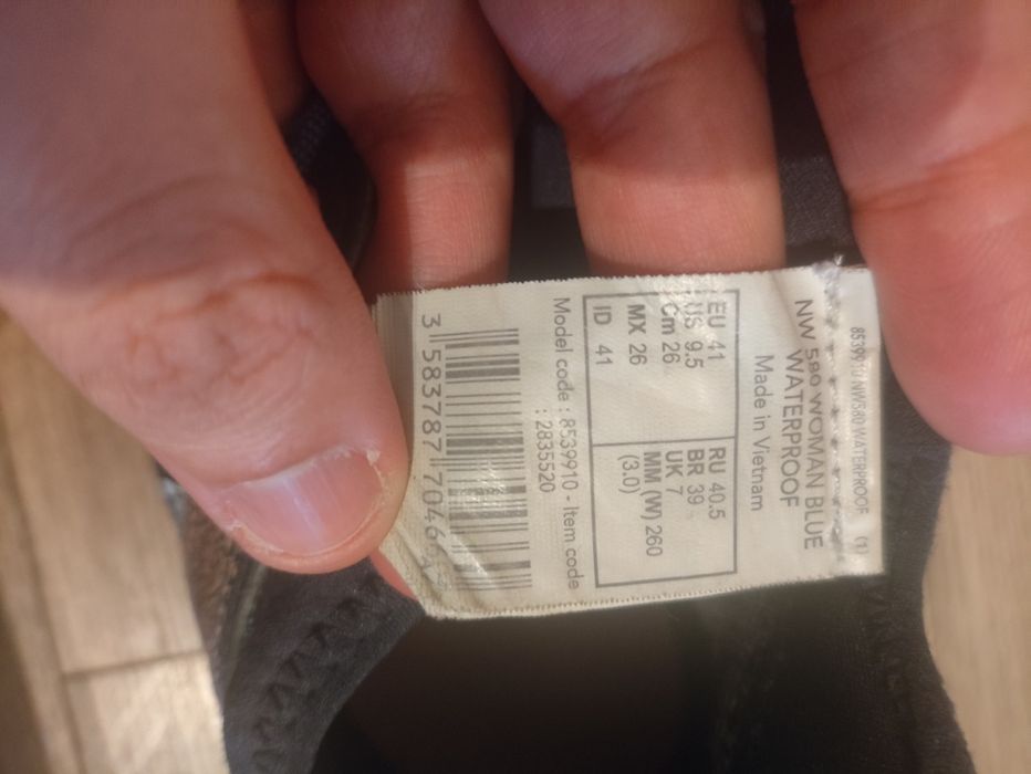 Sapatilha Impermeável NW580 - Caminhada Nórdica