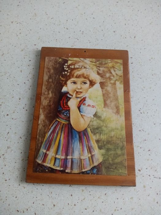 Starszy obrazek na drewnie