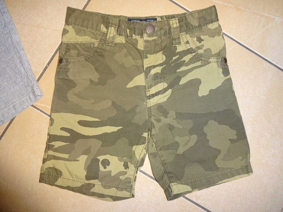 3x NEXT Dudes DENIM krótkie spodenki szorty jeansowe moro 4-5 lat