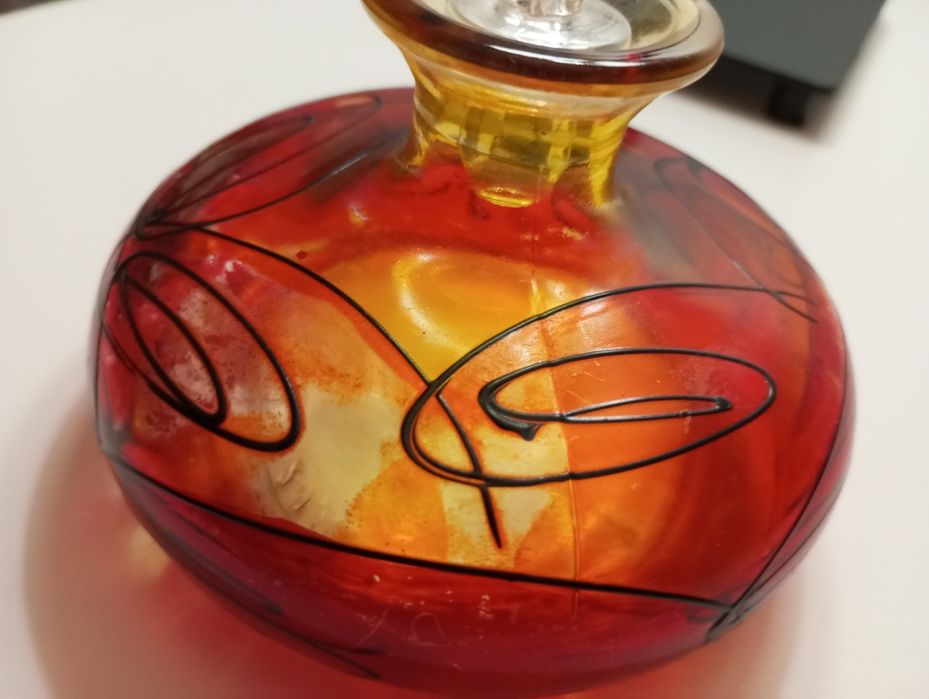 Frasco de vidro decorativo
