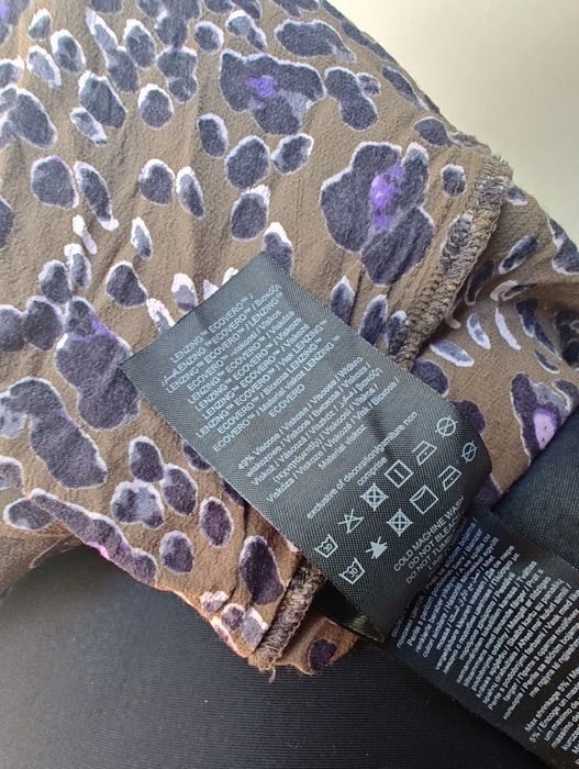 Vero moda stylowa sukienka 100% wiskoza panterka L