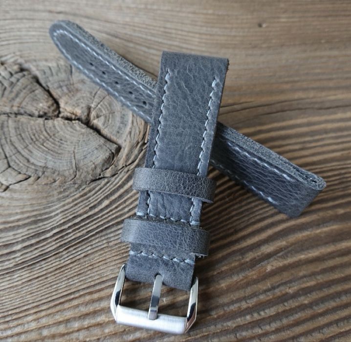 Pasek do zegarka 22 mm handmade skóra naturalna ręcznie robiony
