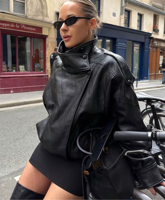 Косуха бомбер в стилі zara