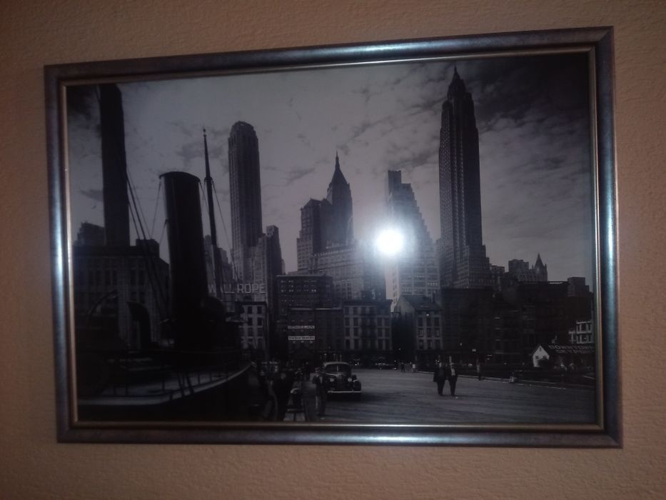 Obraz czrno biały New York