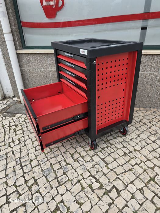 Carrinho de ferramentas 6 gavetas 4 completas novo